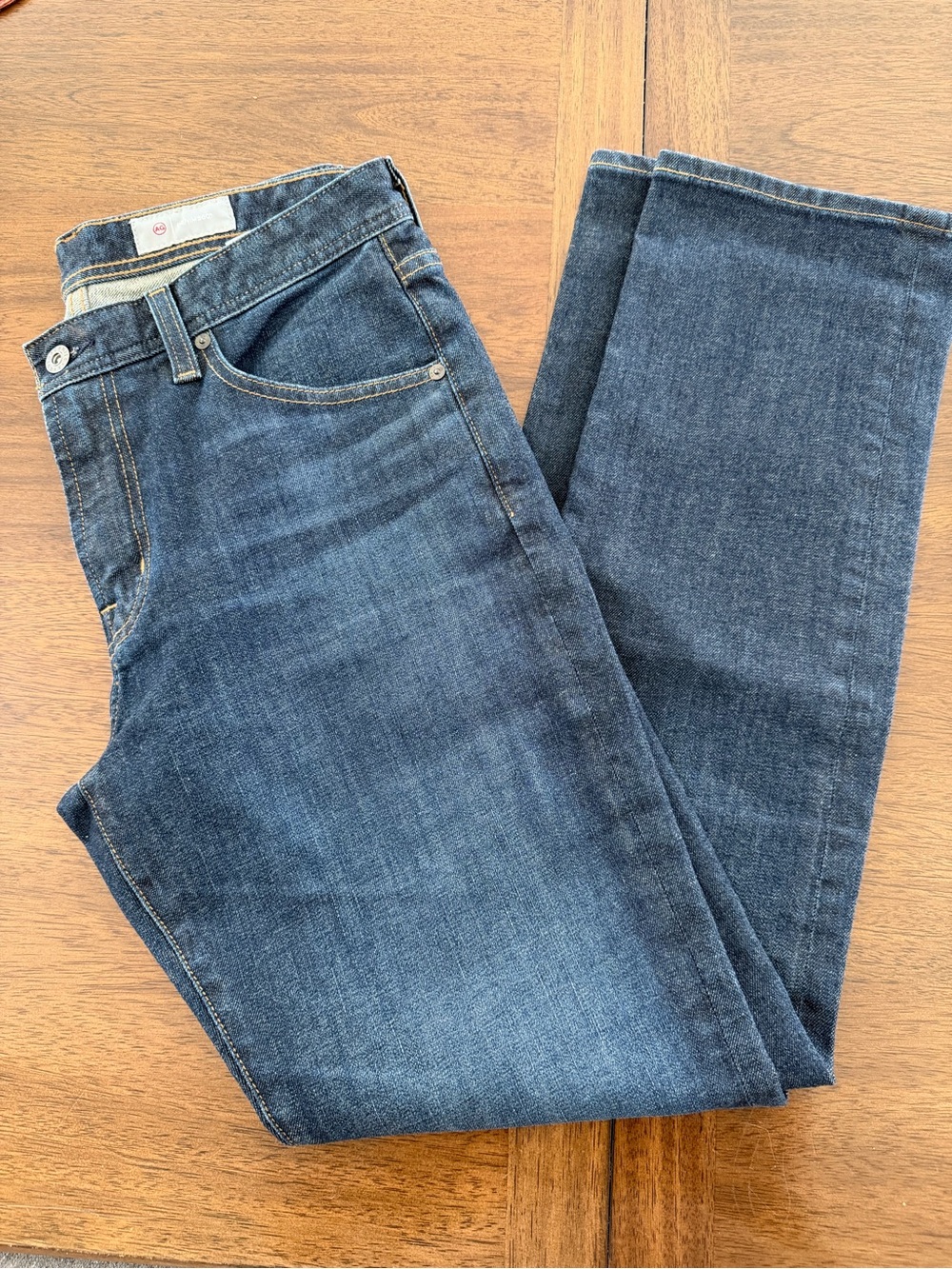 Ag Adriano Goldschmied Men's Dark Blue Straight Jeans